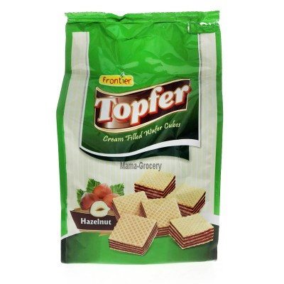 Frontier Topfer Cream Filled Wafer Cubes Hazelnut 180g